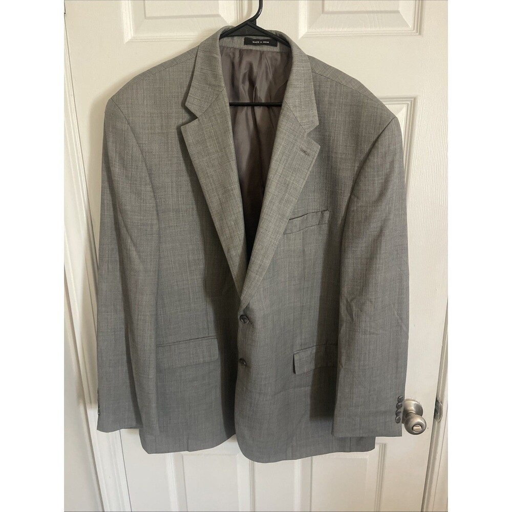 Lauren by Ralph Lauren Mens Pure New Wool Blazer Medium Gray Size 44R